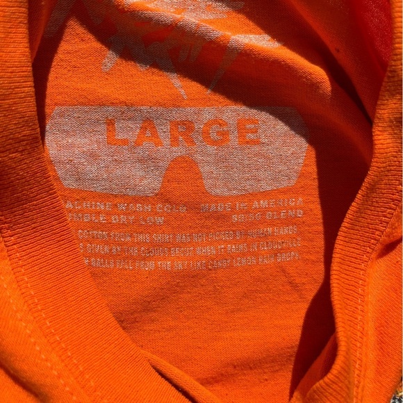 Men's Riff Raff T-Shirt Orange Face Logo L Hip Hop Rap Dirty South TX Dropout - Picture 4 of 12